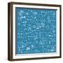 Brainstorming Elements Background-bloomua-Framed Art Print