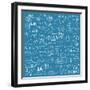 Brainstorming Elements Background-bloomua-Framed Art Print