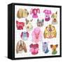 Brainy Pups-Kerstin Stock-Framed Stretched Canvas