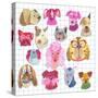 Brainy Pups-Kerstin Stock-Stretched Canvas