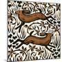 Bramble Hares, 2001-Nat Morley-Mounted Giclee Print