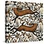 Bramble Hares, 2001-Nat Morley-Stretched Canvas