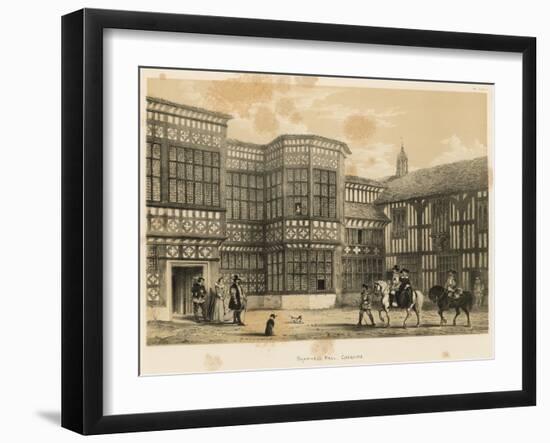 Bramhall Hall, Cheshire-Joseph Nash-Framed Giclee Print