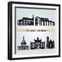 Brampton Landmarks-paulrommer-Framed Art Print