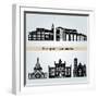 Brampton Landmarks-paulrommer-Framed Art Print