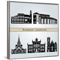 Brampton Landmarks-paulrommer-Framed Art Print