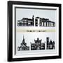 Brampton Landmarks-paulrommer-Framed Art Print