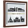 Brampton Landmarks-paulrommer-Framed Art Print