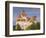 Bran Castle Perched Atop a 60M Peak in the Centre of the Village, Saxon Land, Transylvania-Gavin Hellier-Framed Photographic Print