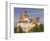 Bran Castle Perched Atop a 60M Peak in the Centre of the Village, Saxon Land, Transylvania-Gavin Hellier-Framed Photographic Print