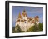 Bran Castle Perched Atop a 60M Peak in the Centre of the Village, Saxon Land, Transylvania-Gavin Hellier-Framed Photographic Print