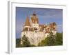 Bran Castle Perched Atop a 60M Peak in the Centre of the Village, Saxon Land, Transylvania-Gavin Hellier-Framed Photographic Print