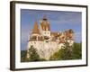 Bran Castle Perched Atop a 60M Peak in the Centre of the Village, Saxon Land, Transylvania-Gavin Hellier-Framed Photographic Print