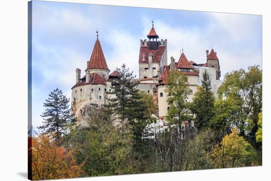 Bran, Romania. Castle Bran, Exterior. Dracula's Castle.-Emily Wilson-Stretched Canvas