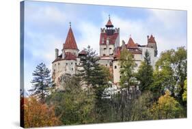 Bran, Romania. Castle Bran, Exterior. Dracula's Castle.-Emily Wilson-Stretched Canvas