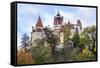 Bran, Romania. Castle Bran, Exterior. Dracula's Castle.-Emily Wilson-Framed Stretched Canvas