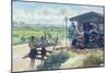 Brancaster Kiosk from the North (Watercolour)-Richard Foster-Mounted Giclee Print