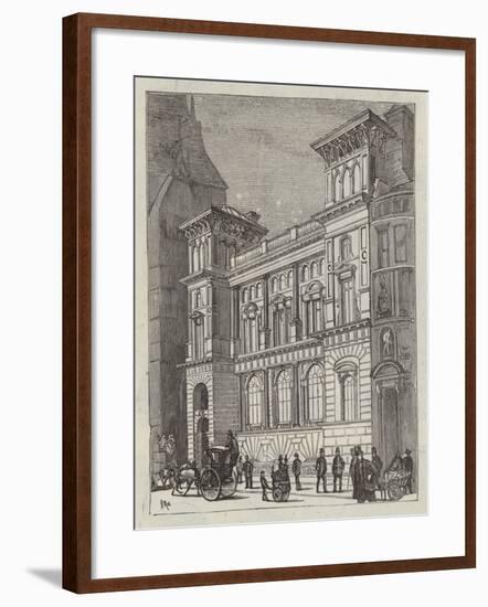 Branch Bank of England, Fleet Street-null-Framed Giclee Print