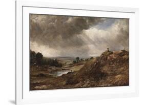 Branch Hill Pond, Hampstead Heath, with a Boy Sitting on a Bank-John Constable-Framed Giclee Print