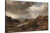 Branch Hill Pond, Hampstead Heath, with a Boy Sitting on a Bank-John Constable-Stretched Canvas