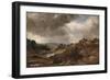 Branch Hill Pond, Hampstead Heath, with a Boy Sitting on a Bank-John Constable-Framed Giclee Print