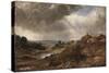 Branch Hill Pond, Hampstead Heath, with a Boy Sitting on a Bank-John Constable-Stretched Canvas