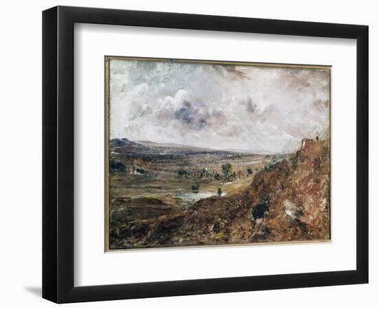 Branch Hill Pond, Hampstead (Oil on Canvas, 1819)-John Constable-Framed Giclee Print