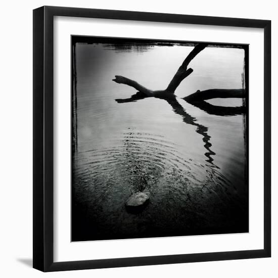 Branch in Water-Craig Roberts-Framed Photographic Print