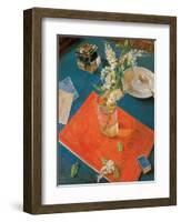 Branch of a Bird Cherry Tree in a Glass, 1932-Kuzma Sergeyevich Petrov-Vodkin-Framed Giclee Print