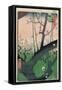 Branch of a Flowering Plum Tree-Ando Hiroshige-Framed Stretched Canvas