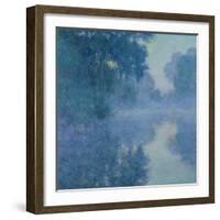 Branch of the Seine Near Giverny, 1897-Claude Monet-Framed Giclee Print