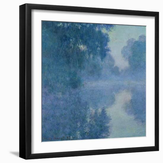 Branch of the Seine Near Giverny, 1897-Claude Monet-Framed Giclee Print