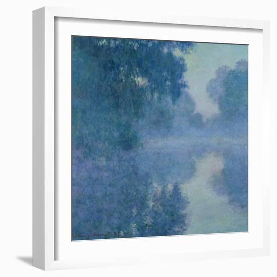 Branch of the Seine Near Giverny, 1897-Claude Monet-Framed Giclee Print