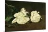 Branch of White Peonies and Secateurs, 1864-Edouard Manet-Mounted Giclee Print