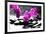 Branch Purple Orchid Flower With Therapy Stones-crystalfoto-Framed Premium Photographic Print