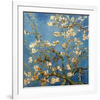 Branches fleuries d'amandier (Détail)-Vincent van Gogh-Framed Art Print