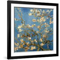 Branches fleuries d'amandier (Détail)-Vincent van Gogh-Framed Art Print