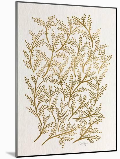 Branches in Gold-Cat Coquillette-Mounted Giclee Print