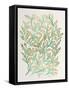 Branches in Turquoise and Gold-Cat Coquillette-Framed Stretched Canvas