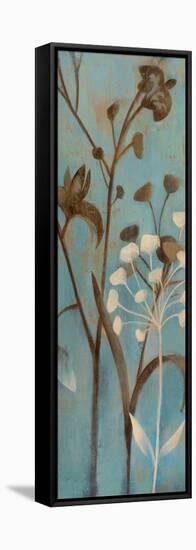 Branches in Turquoise I-Silvia Vassileva-Framed Stretched Canvas