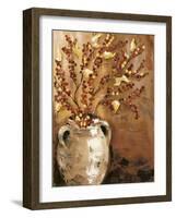 Branches in Vase I-Jade Reynolds-Framed Art Print