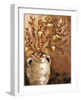 Branches in Vase I-Jade Reynolds-Framed Art Print
