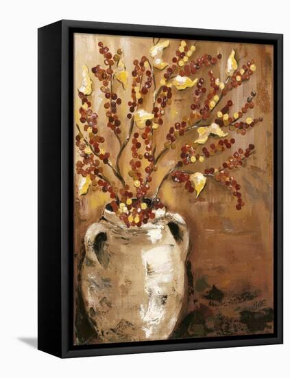 Branches in Vase I-Jade Reynolds-Framed Stretched Canvas