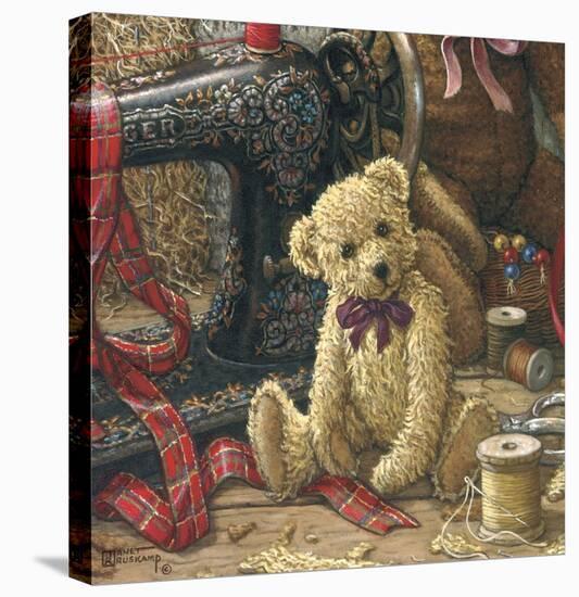 Brand New Bear l-Janet Kruskamp-Stretched Canvas