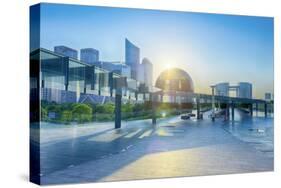 Brand New Skyscrapers and Modern Architecture in an Hdr Capture in Jianggan-Andreas Brandl-Stretched Canvas