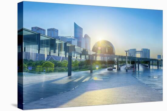 Brand New Skyscrapers and Modern Architecture in an Hdr Capture in Jianggan-Andreas Brandl-Stretched Canvas