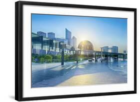 Brand New Skyscrapers and Modern Architecture in an Hdr Capture in Jianggan-Andreas Brandl-Framed Photographic Print