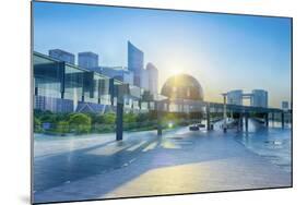 Brand New Skyscrapers and Modern Architecture in an Hdr Capture in Jianggan-Andreas Brandl-Mounted Photographic Print