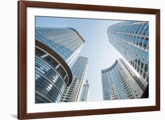 Brand New Skyscrapers in Jianggan District of Hangzhou, Zhejiang, China-Andreas Brandl-Framed Photographic Print