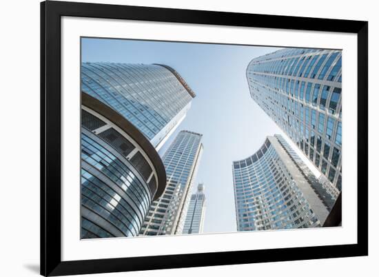 Brand New Skyscrapers in Jianggan District of Hangzhou, Zhejiang, China-Andreas Brandl-Framed Photographic Print